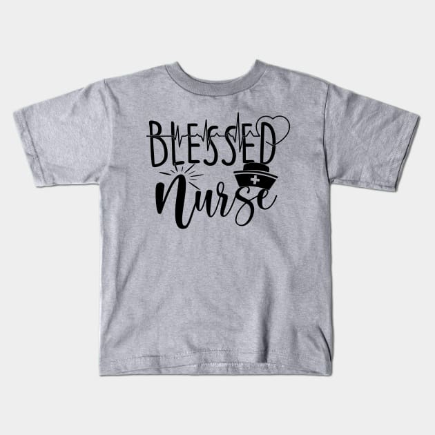 blessed nurse Kids T-Shirt by busines_night